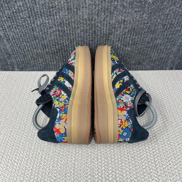 Adidas Gazelle Bold Liberty London Black Gold Floral Platform Women’s 8 JI2572 - Picture 5 of 8